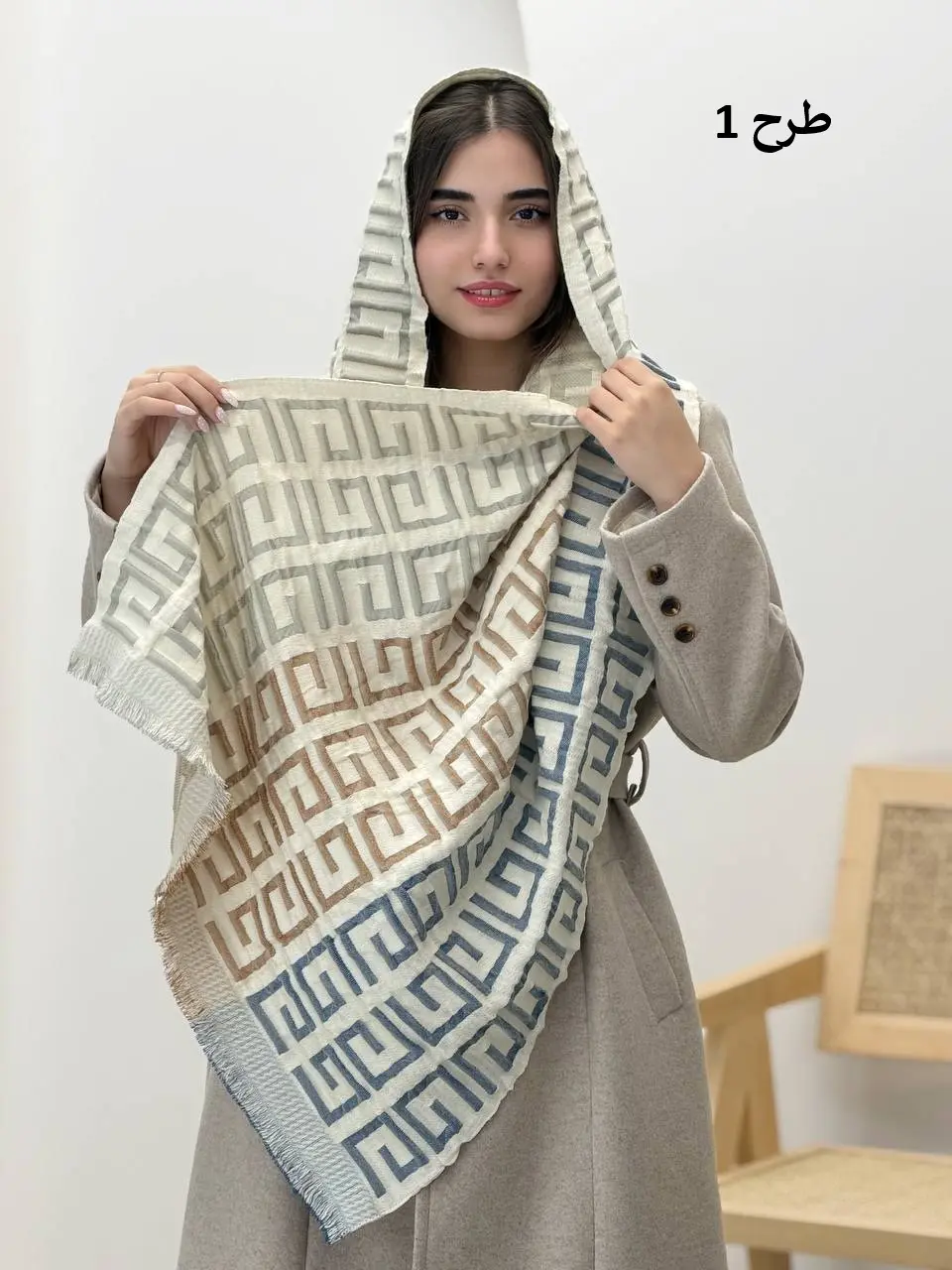 3818-شال پاییزه وارداتی الین